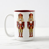 Mok van de Red and Gold Nutcrackers Two-Tone Coffe (Links)