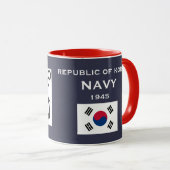 Mok van de Republiek Korea 한 컵 국 marinesnossement (Voorkant rechts)