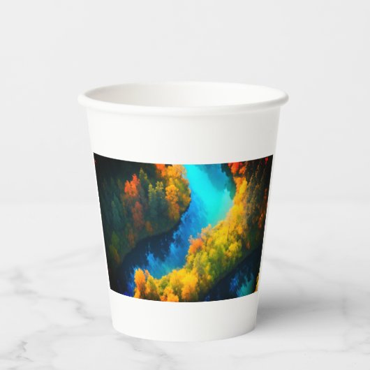 Mok van de rivier papieren bekers (Voorkant)