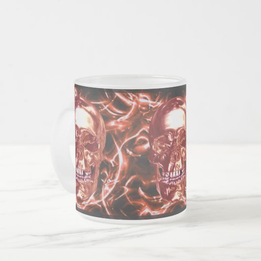 Mok van de rode roodschedel (Voorkant links)