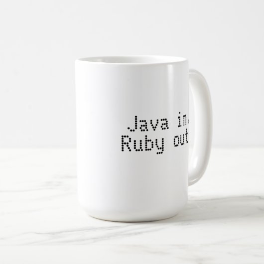 Mok van de Ruby-programmeur (Voorkant rechts)