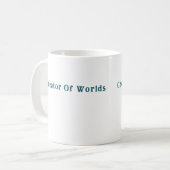 Mok van de Schepper van de werelden: het perfecte  (Voorkant links)