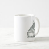 Mok van de schetsen van de Franse hond (Voorkant rechts)