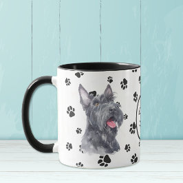 Mok van de Schotse terrier Dog Pawprint
