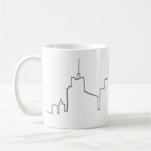 Mok van de skyline van Buffalo City