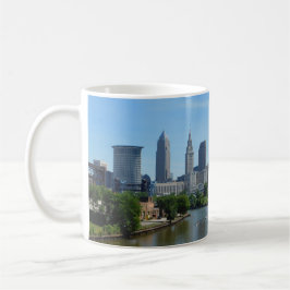 Mok van de skyline van Cleveland Ohio