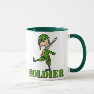 Mok van de Soldier Stick Figuur