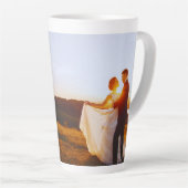 Mok van de speciale huwelijksfoto van Navy Blue La (Rechterhoek)