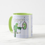 Mok van de strijd tegen de papegaaien (Voorkant links)