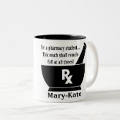 Mok van de Student Farmacie - Gepersonaliseerd (Voorkant rechts)