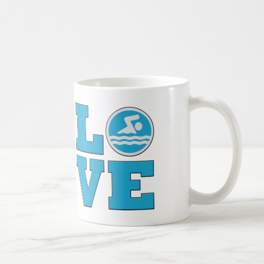 Mok van de Swim Love voor concurrerende zwemmers o (Rechts)