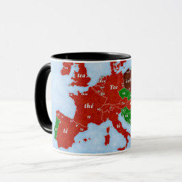 Mok van de Taalkaart voor Tea Europe