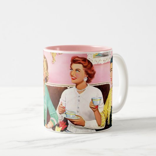 mok VAN DE TEA COFFEE VAN 1950 NA TEA (Voorkant rechts)