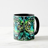 Mok van de Tijger - Kleurrijke tijger - Oogstbeker (Voorkant rechts)