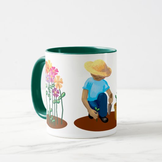 Mok van de tuintuintuinbouwer (Voorkant links)