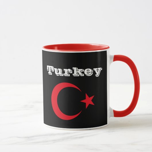 Mok van de Turkse vlag Coffee / Türkiye Kahve Kupa (Rechts)