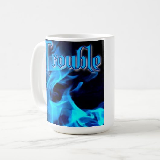 Mok van de vader van Trouble (Voorkant links)