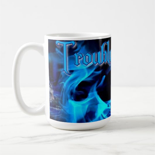 Mok van de vader van Trouble (Links)