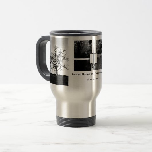 mok van de vaderdag van de ampèrefoto (Voorkant links)