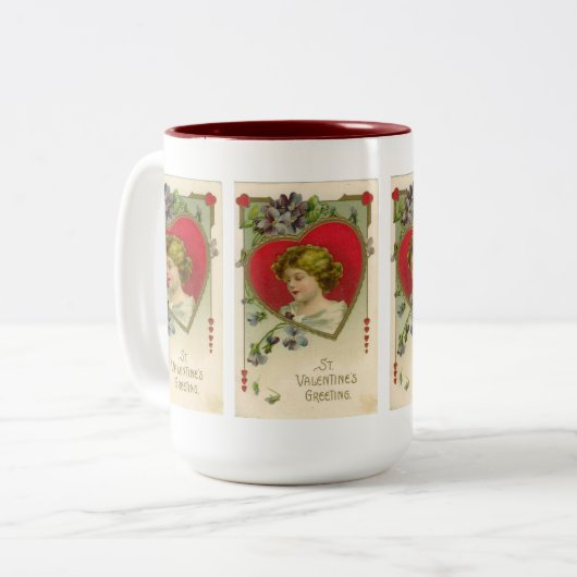  mok van de valentijnse feestdag (Voorkant links)