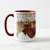 Mok van de verfdruppelaardewerk (Links)