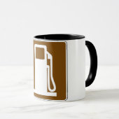 Mok van de verkeersborden voor benzine (Voorkant rechts)