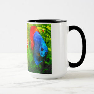 Mok van de vissoort Discus aquarium