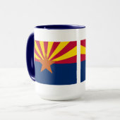 Mok van de vlag van de deelstaat Arizona (Voorkant links)