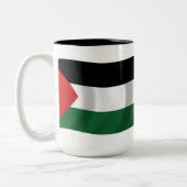 Mok van de vlag van de Palestijnse Autoriteit (Links)
