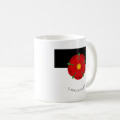 Mok van de vlag van Lancashire - Roos, steenkool e (Voorkant rechts)