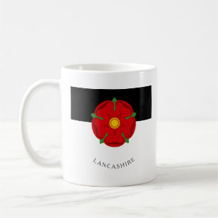 Mok van de vlag van Lancashire - Roos, steenkool e