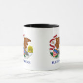 Mok van de vlaggenstaat van Illinois State (Midden)