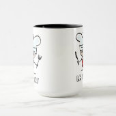 Mok van de voedselliefhebber met kookkok-cartoon (Midden)