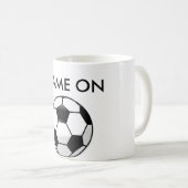 Mok van de voetbalkoffie. (Voorkant rechts)