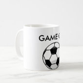Mok van de voetbalkoffie. (Voorkant links)