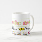 Mok van de voorjaars-Floral-Bumblebee (Voorkant rechts)