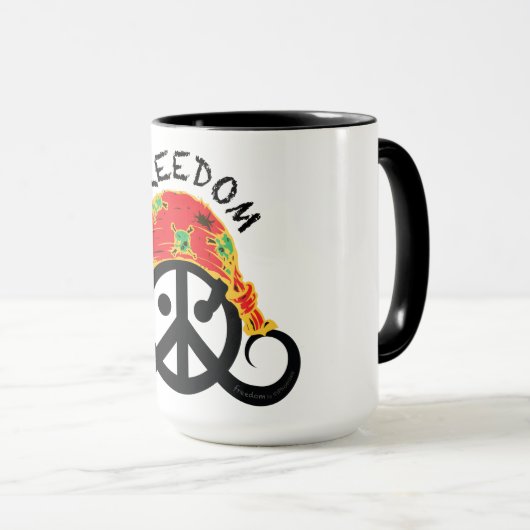 Mok van de vrijheid (ringer); piratenbandana; ) (Voorkant rechts)