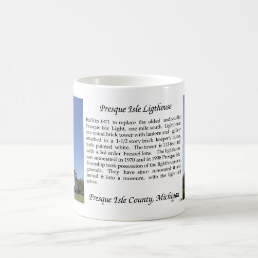 Mok van de vuurtoren van Presque Isle (Center)