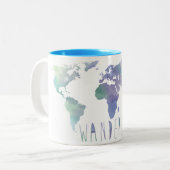 Mok van de Waterverf van de anderlust (Voorkant links)