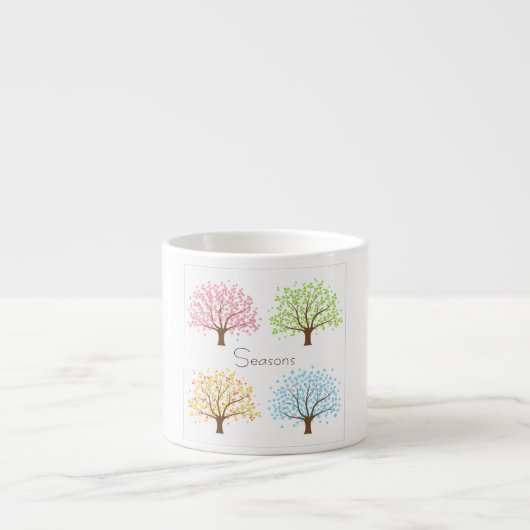 Mok van de winterbomen in de zomer van het voorjaa (Voorkant)