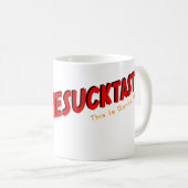 Mok van de witte movisiucktastic White (Voorkant rechts)