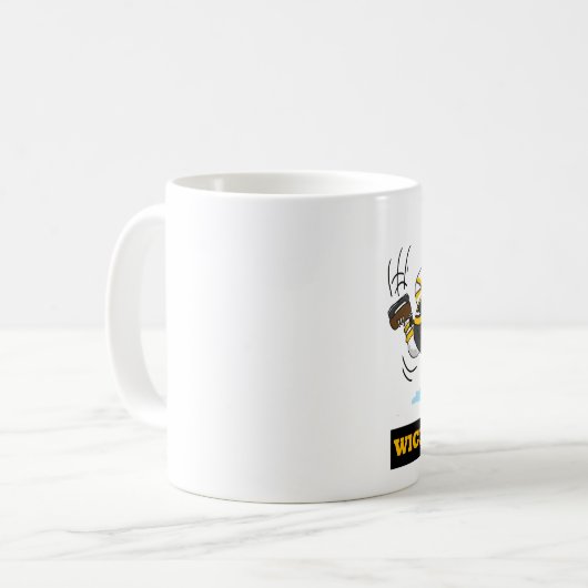 Mok van de witte Pissah-Hocky (Voorkant links)