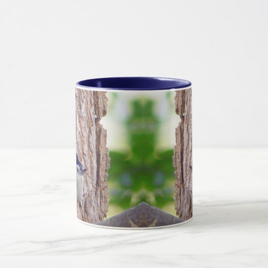 Mok van de witte zeebrasem Nuthatch Bird (Midden)