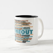 Mok van de Wolk van de Duidelijke Tweetone van de (Voorkant rechts)