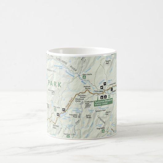 Mok van de Yosemite-kaart (Center)