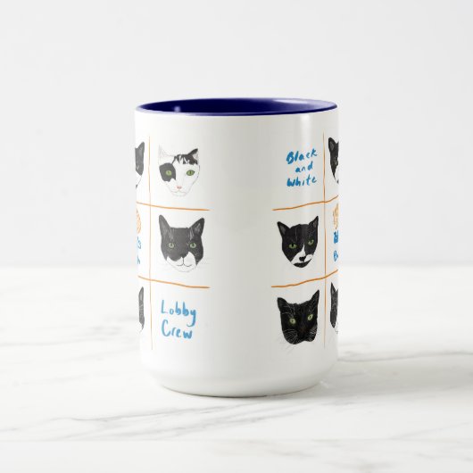 Mok van de zwarte en witte lobby (Midden)