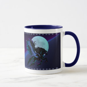 Mok van de zwarte Pegasus en de blauwe maan