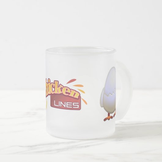 Mok van diepgevroren glas (Voorkant rechts)