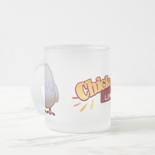 Mok van diepgevroren glas (Voorkant links)