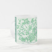 Mok van diepgevroren glas - Indiaans groen (Voorkant links)